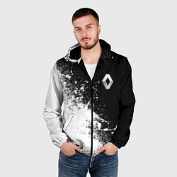 Ветровка с капюшоном мужская Renault - Краска, цвет: 3D-черный — фото 2