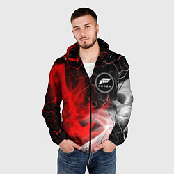 Ветровка с капюшоном мужская ФОРЗА ХОРАЙЗЕН Яркий 9, цвет: 3D-черный — фото 2