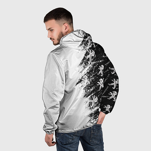Мужская ветровка Peugeot Распылитель / 3D-Белый – фото 4