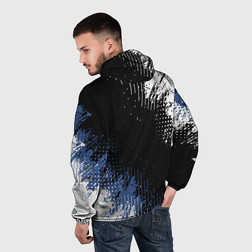 Мужская ветровка Subaru Sport Auto / 3D-Белый – фото 4