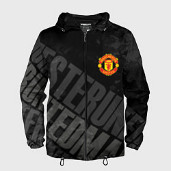 Ветровка с капюшоном мужская Manchester United , Манчестер Юнайтед, цвет: 3D-черный