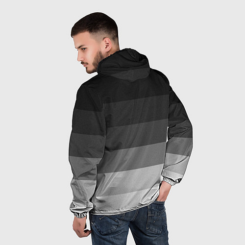 Мужская ветровка SAAB СААБ ГРАДИЕНТ / 3D-Черный – фото 4