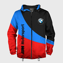 Ветровка с капюшоном мужская BMW MOTOSPORT 2022, цвет: 3D-черный