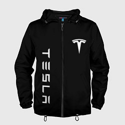 Мужская ветровка Tesla Тесла логотип и надпись
