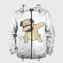 Мужская ветровка Дэббинг дог мопс, Dabbing dog