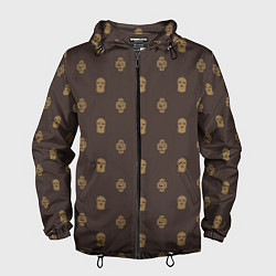 Ветровка с капюшоном мужская Mono Monogramm Dope Camo Dope Street Market, цвет: 3D-черный