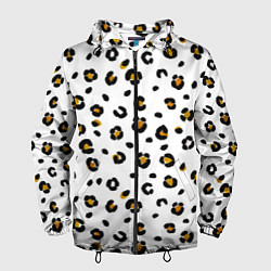 Ветровка с капюшоном мужская Пятна леопарда leopard spots, цвет: 3D-черный
