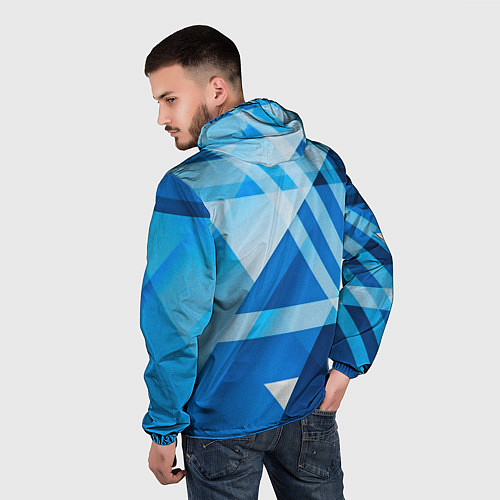 Мужская ветровка Ford abstraction / 3D-Черный – фото 4