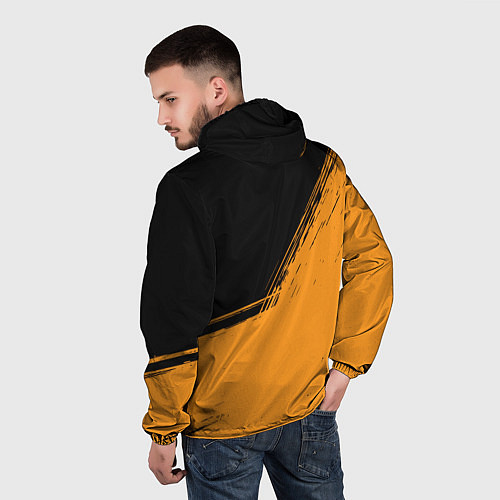 Мужская ветровка ЛИСА - ТАНЦУЕТ Краска / 3D-Черный – фото 4