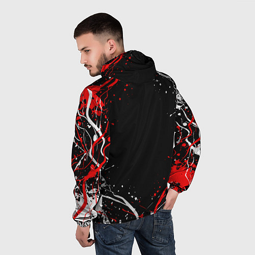 Мужская ветровка Токийские мстители брызги красок / 3D-Белый – фото 4