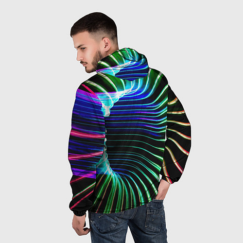 Мужская ветровка Portal Fashion pattern Neon / 3D-Черный – фото 4