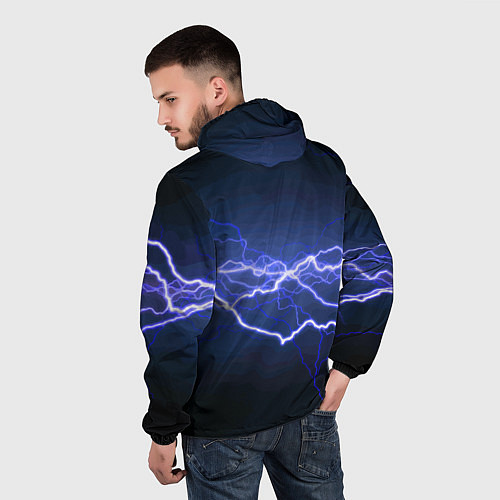 Мужская ветровка Lightning Fashion 2025 Neon / 3D-Белый – фото 4