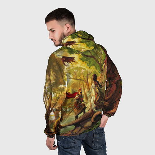 Мужская ветровка Женщина-дерево / 3D-Черный – фото 4