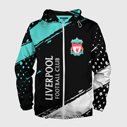 Ветровка с капюшоном мужская Liverpool footba lclub, цвет: 3D-белый