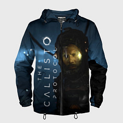 Ветровка с капюшоном мужская Уставший Джейкоб Callisto Protocol, цвет: 3D-черный