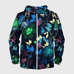 Мужская ветровка Color summer night Floral pattern