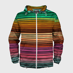 Мужская ветровка Multicolored thin stripes Разноцветные полосы