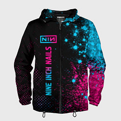 Мужская ветровка Nine Inch Nails - neon gradient