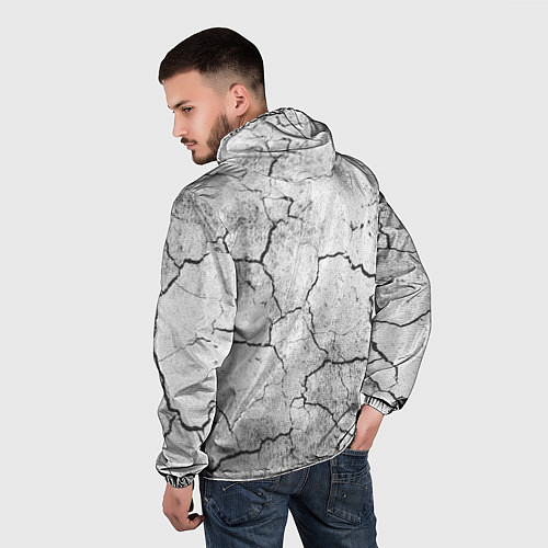 Мужская ветровка Кроссфит униформа - трещины / 3D-Белый – фото 4