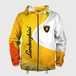 Ветровка с капюшоном мужская Lamborghini : sport, цвет: 3D-черный