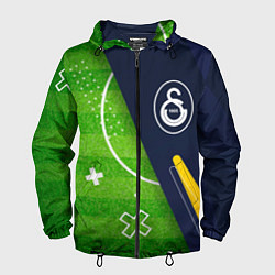 Ветровка с капюшоном мужская Galatasaray football field, цвет: 3D-черный