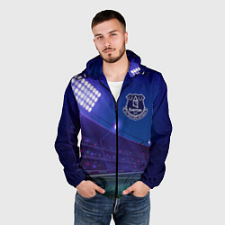 Ветровка с капюшоном мужская Everton ночное поле, цвет: 3D-черный — фото 2