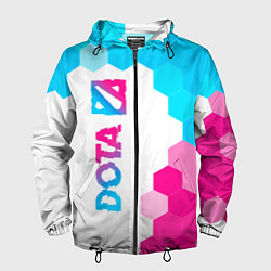 Мужская ветровка Dota neon gradient style: по-вертикали