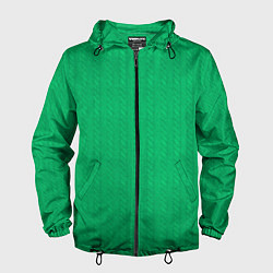 Мужская ветровка Зеленый вязаный свитер