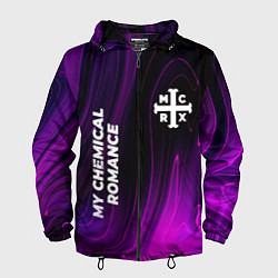 Ветровка с капюшоном мужская My Chemical Romance violet plasma, цвет: 3D-черный