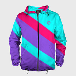 Ветровка с капюшоном мужская Аля восьмидесятые FIRM, цвет: 3D-черный