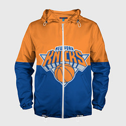 Ветровка с капюшоном мужская Нью-Йорк Никс НБА, цвет: 3D-белый