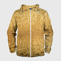 Ветровка с капюшоном мужская Золотой песок, цвет: 3D-белый