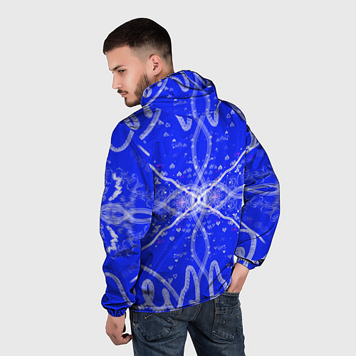 Мужская ветровка Сложный орнамент / 3D-Черный – фото 4