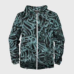 Ветровка с капюшоном мужская Каллиграфический, цвет: 3D-белый