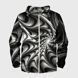 Мужская ветровка Abstract fractal grey