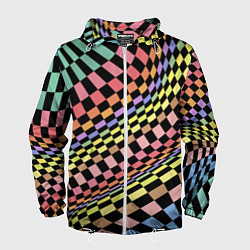 Мужская ветровка Colorful avant-garde chess pattern - fashion
