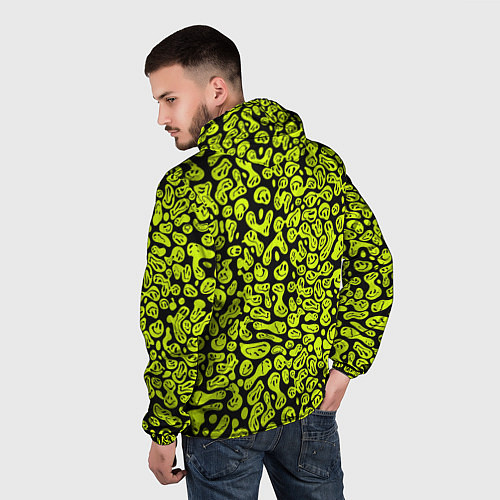 Мужская ветровка Toxic smile / 3D-Черный – фото 4