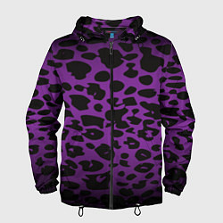 Мужская ветровка Фиолетовый леопард