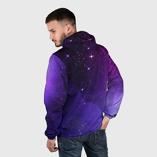 Мужская ветровка Three Days Grace просто космос / 3D-Черный – фото 4