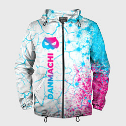 Ветровка с капюшоном мужская DanMachi neon gradient style: по-вертикали, цвет: 3D-черный