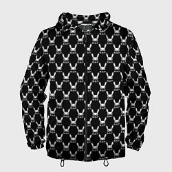 Ветровка с капюшоном мужская BAP white pattern, цвет: 3D-черный