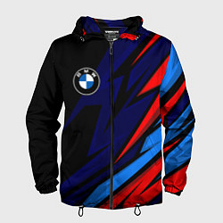Мужская ветровка BMW - m colors and black