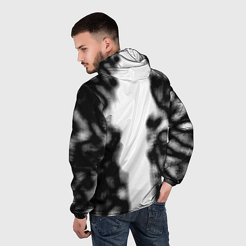 Мужская ветровка Скандинавский узор душа / 3D-Белый – фото 4