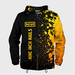 Мужская ветровка Nine Inch Nails - gold gradient по-вертикали