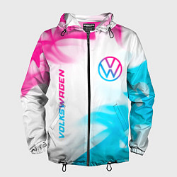 Мужская ветровка Volkswagen neon gradient style вертикально