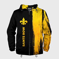 Ветровка с капюшоном мужская Saints Row - gold gradient по-вертикали, цвет: 3D-черный