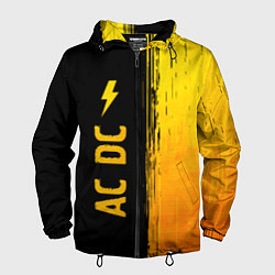 Мужская ветровка AC DC - gold gradient по-вертикали