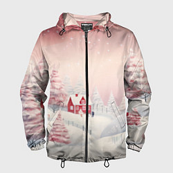 Мужская ветровка Снежное сияние ночи