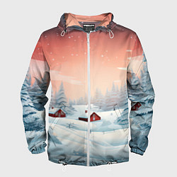 Мужская ветровка Погружение в зимнюю атмосферу