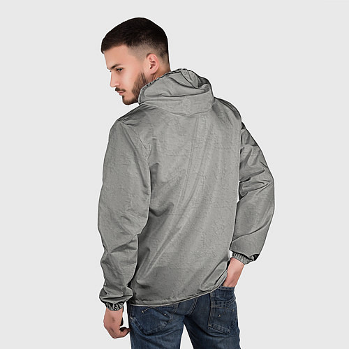 Мужская ветровка Французские бульдоги пара / 3D-Белый – фото 4